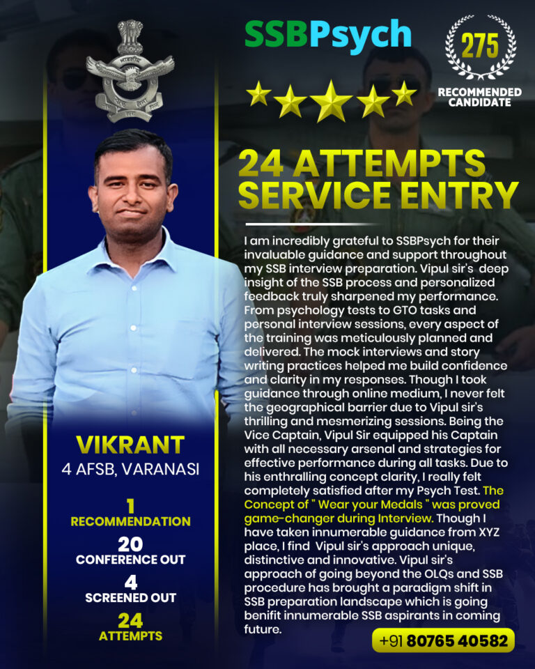 Service entry recommendation, 24 attempts