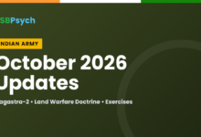 Indian Army October 2026 updates - SSBPsych