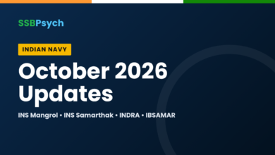 Indian Navy October 2026 updates - SSBPsych