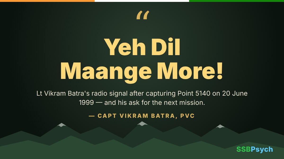 Yeh Dil Maange More – Captain Vikram Batra’s success signal from Point 5140
